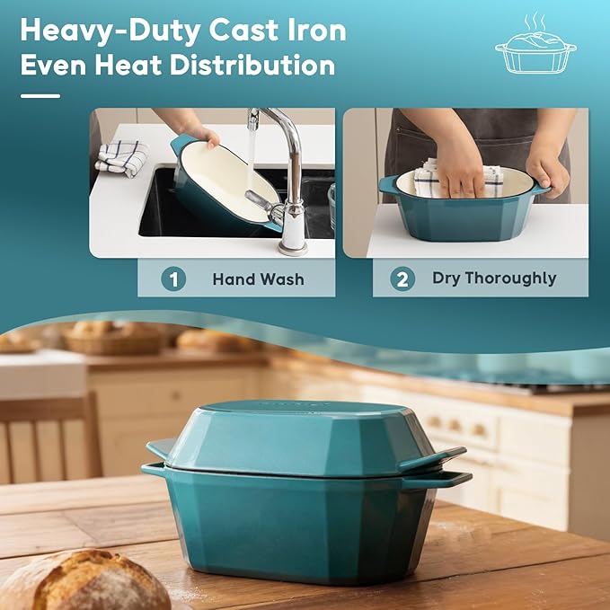 Enameled Cast Iron Sourdough Bread Oven – Dutch Oven - Image 5