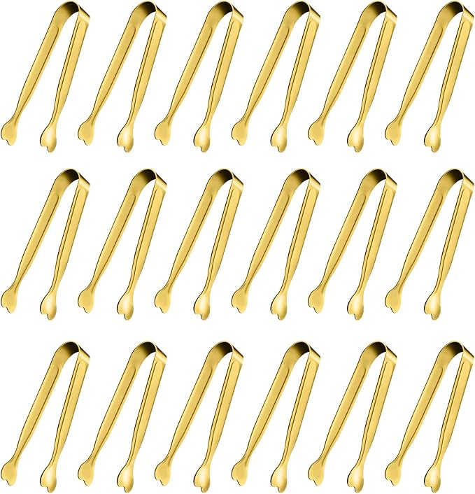 Mini Serving Tongs, Anytrp 18-Packs Stainless Steel Sugar Tongs, 4.3 inch Ice by Unknown