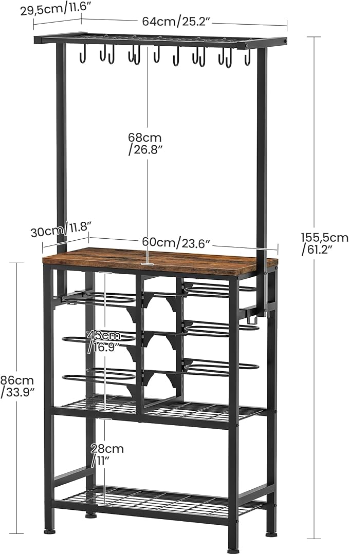 CHOEZON Pots and Pans Organizer Rack, Kitchen Bakers Rack, Kitchen Island Table - Image 5