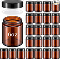 Domensi 24 Pcs Bulk 6oz Glass Jars by Domensi