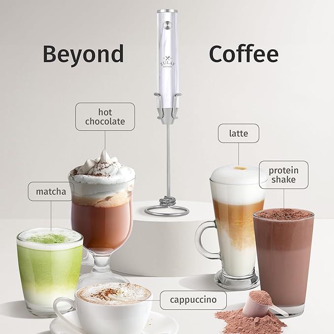 Zulay Kitchen Rechargeable Milk Frother Handheld Lux - Image 3