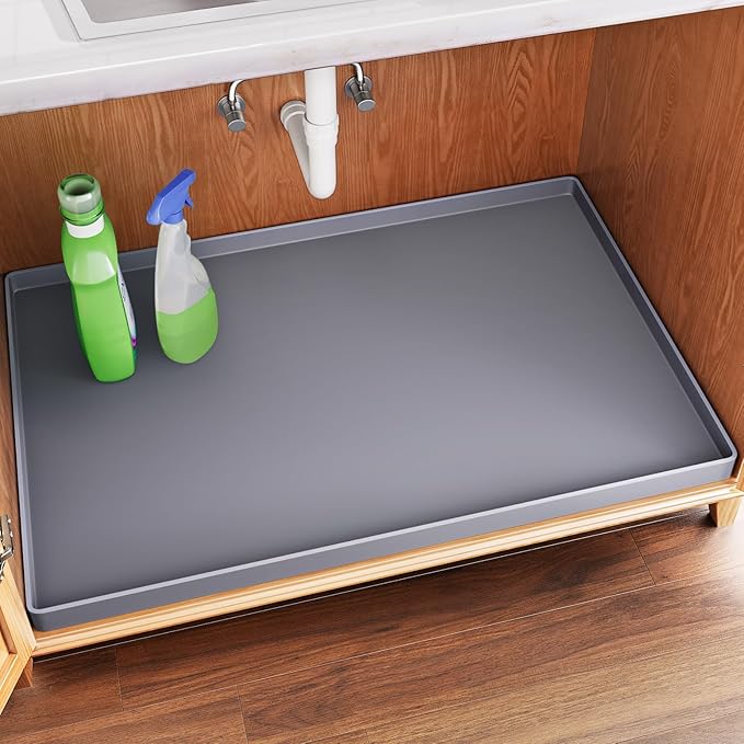 FLATO Waterproof Under Sink Mat 34" x 22" Shelf Liner by Unknown