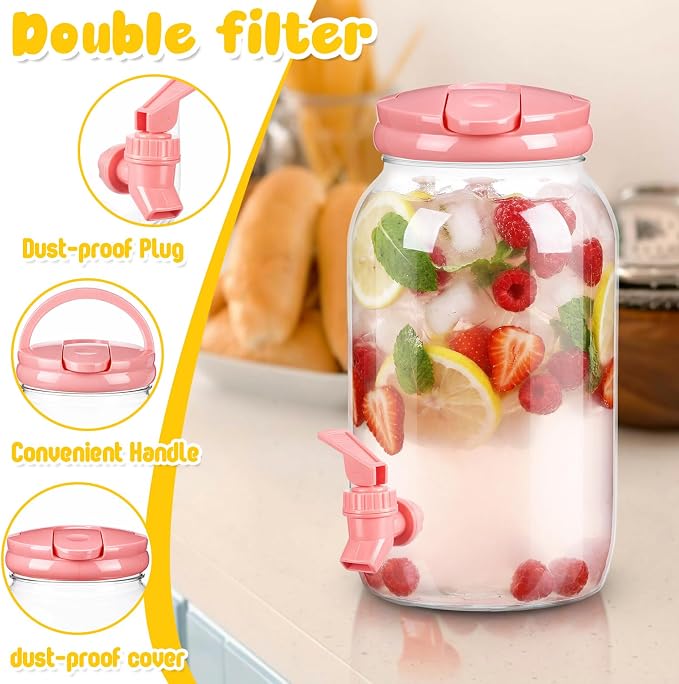 Havawish 2 Pcs 1 Gallon Plastic Beverage Dispenser - Image 2