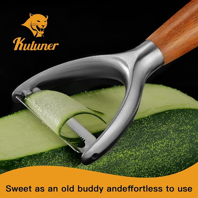 Serrated Blade Premium Y Type 304 Stainless Steel Multifunctional Kitchen - Image 3