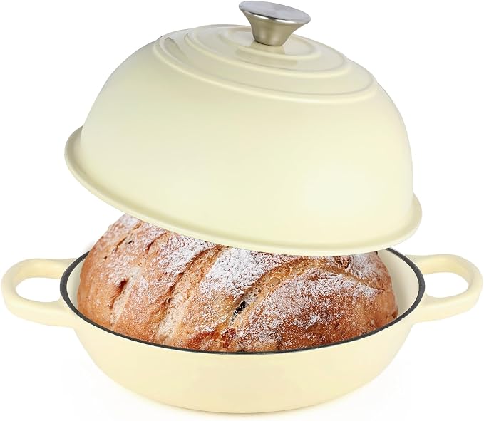 Enameled Cast Iron Bread Oven, Dutch Oven Pot by CookNexa