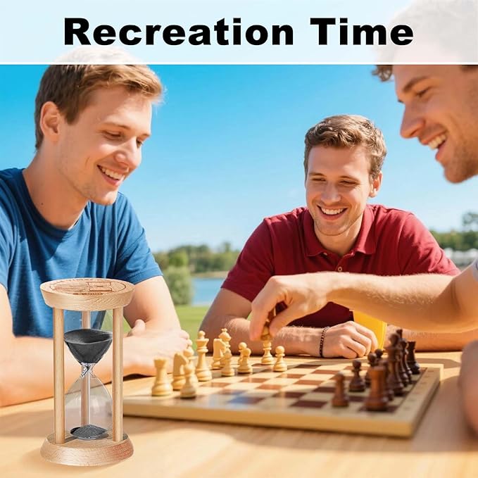10 Minute Hourglass, 10 Min Wooden Sand Timer, Wood Sand Watch, Ten Minute Mini - Image 6
