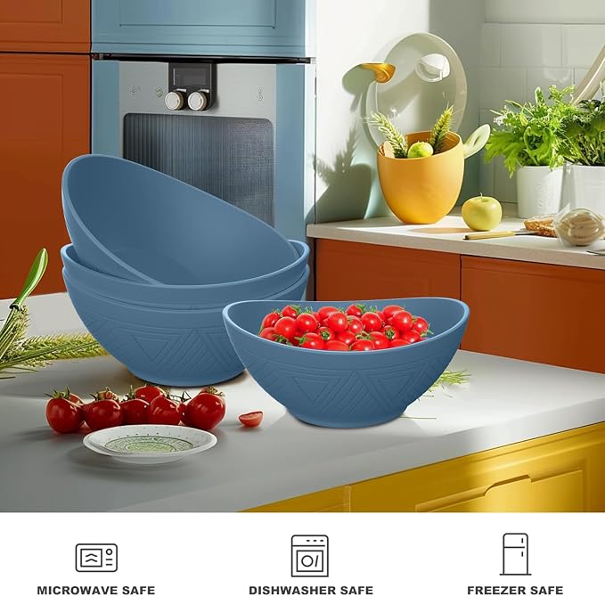 65 OZ Wheta Straw Bowls Set - Image 5