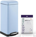 happimess HPM1007I Betty Retro 8-Gallon Step-Open Trash Can, Fingerprint by Happimess