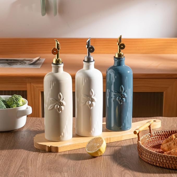 Sweejar Ceramic Olive Oil Dispenser Bottle - Image 4