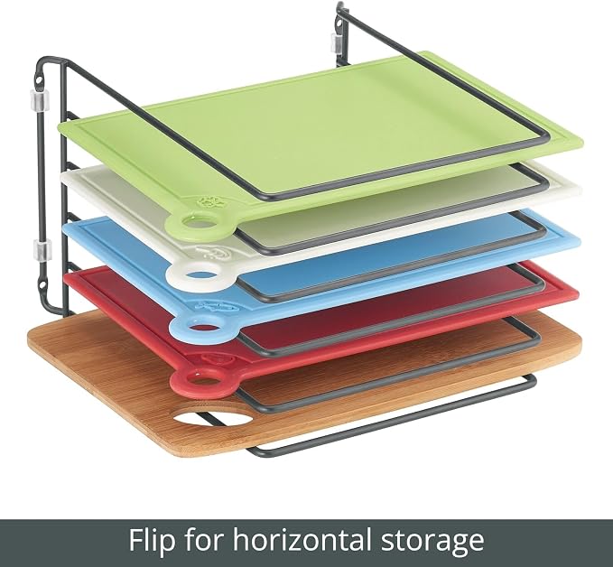 mDesign Pot Lid and Pan Rack — Metal Wire Rack - Image 5