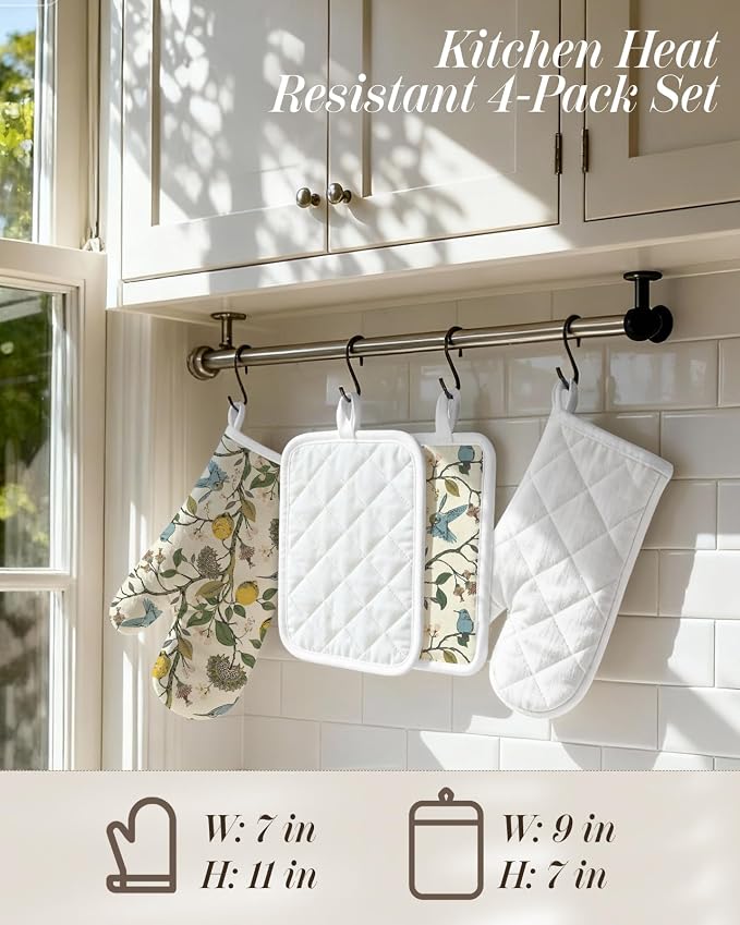 Miss Adola Cotton Oven Mitts and Pot Holders Sets - Image 4