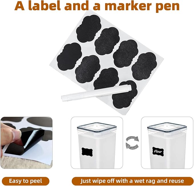 5.2L 4-Pack Airtight Food Storage Containers - Image 4