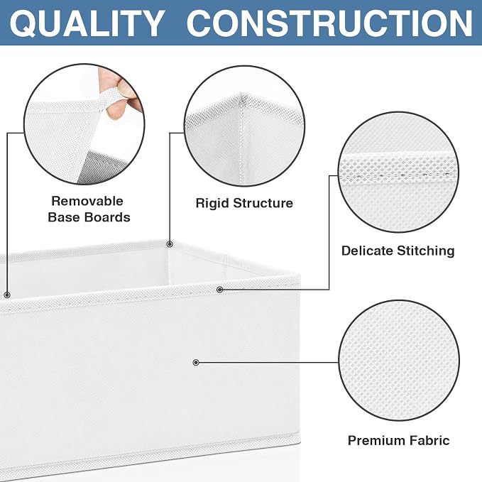 Criusia Drawer Organizer Clothes, 24 Pack Dresser Organizer Bins - Image 5