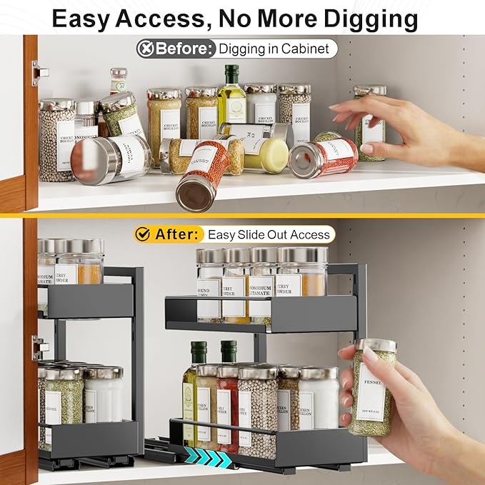 iSPECLE Spice Racks for Inside Cabinet - Image 3