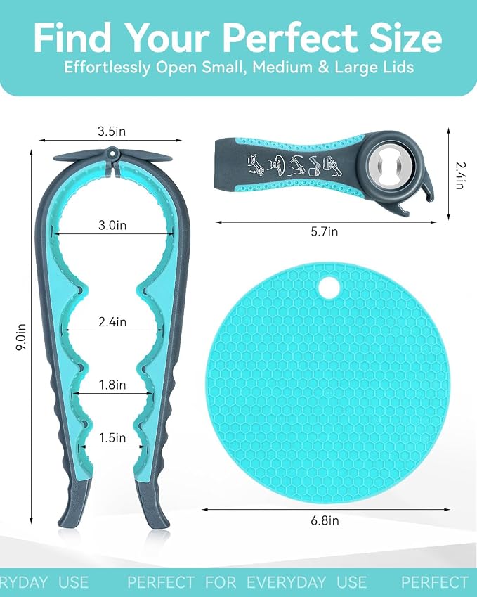 Jar Opener 3-Piece Set for Seniors - Image 2