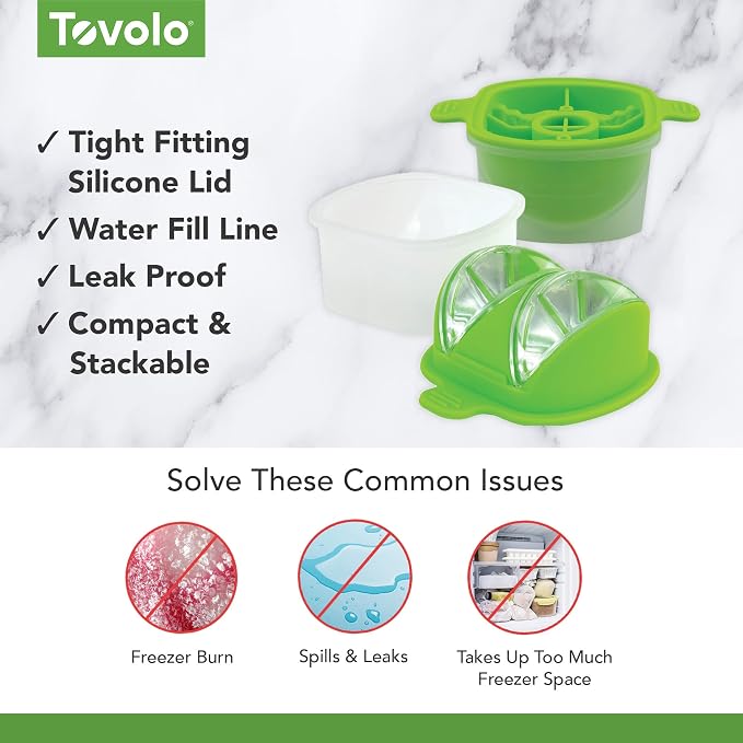 Tovolo Lime Wedge Ice Mold 2 Pack Fun Cocktail Ice Molds - Image 3