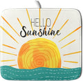 Summer Seaside Sunset over Sea Dish Drying Mat by Anyako