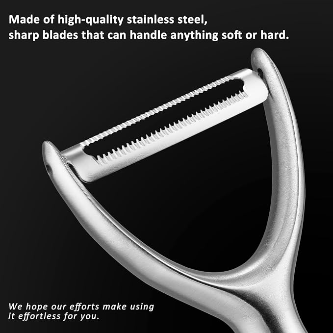 Serrated Blade Premium Y Type 304 Stainless Steel Multifunctional Kitchen - Image 3