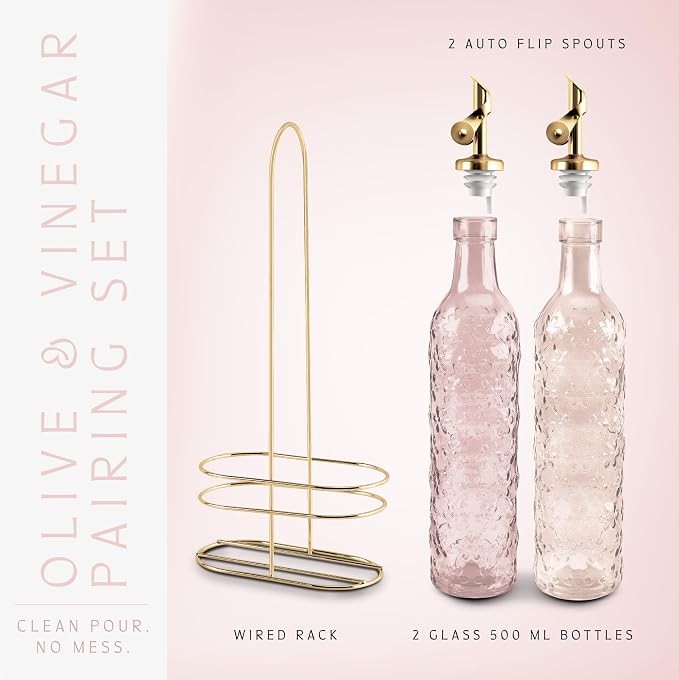 COOK WITH COLOR Glass Olive Oil Bottle Dispenser - Image 3