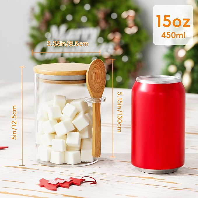 Glass Sugar Container with Spoon - Image 2