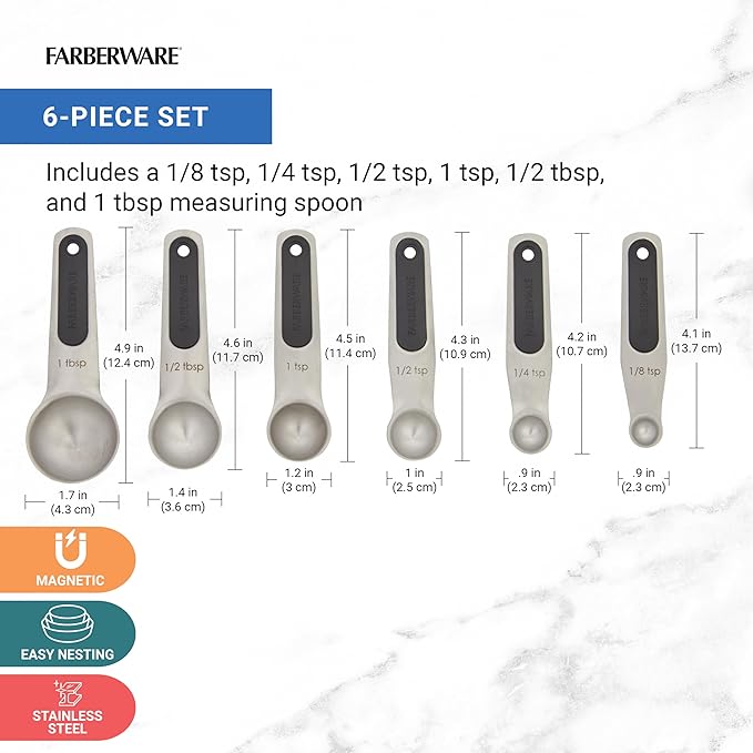 Farberware Professional Stainless SteelMeasuring Spoons Precision and Ease in - Image 2