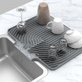 Silicone Drying Mat for Kitchen Counter, Dish Drying Rack Matt by JOOKKI
