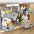 Under Sink Organizer, 2-Tier Dual Pull Out Cabinet Organizer Drawers by UnderSinkOrganizer