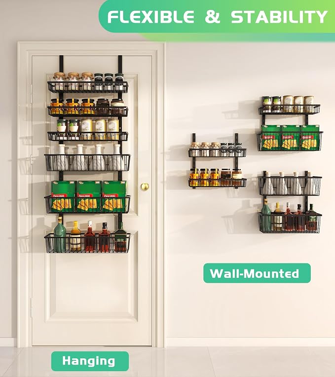 Mefirt Over The Door Pantry Organizer, Pantry Organization and Storage - Image 2