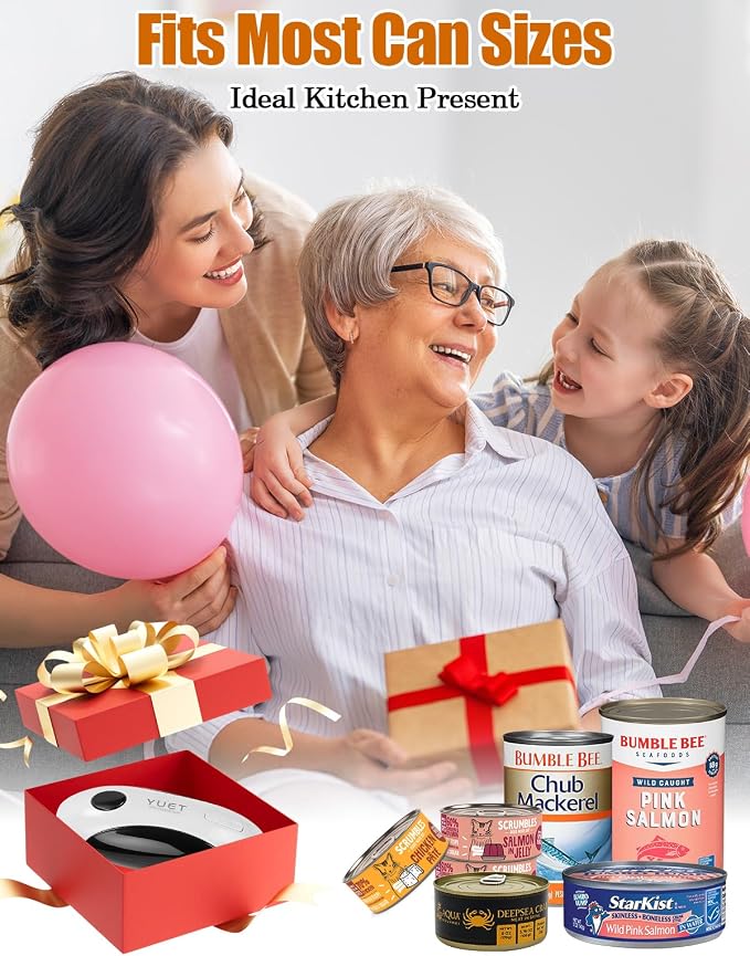 YUET Electric Can Opener, Automatic One-Touch Can Openers - Image 2
