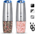 Rechargeable Electric Salt And Pepper Grinder Set, Automatic Gravity Electric by KIARYUOLL