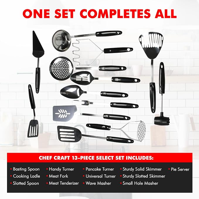 Chef Craft Select Sturdy Masher, 11 inch, Stainless Steel - Image 4