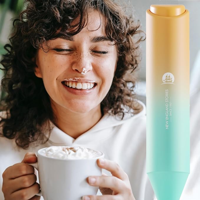 Powerful Milk Frother Handheld Foam Maker, Mini Whisk Drink Mixer - Image 4