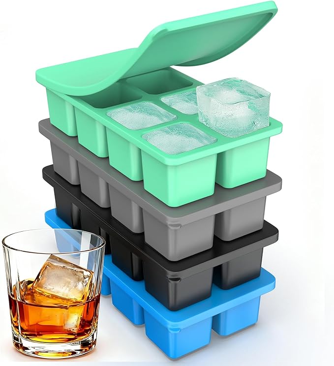 Large Silicone Ice Cube Trays by ZDPMK