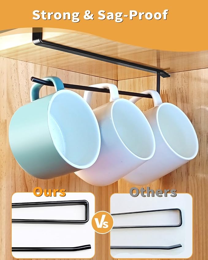 Tumbler Lid Organizer, Bar Hook Fits Various Lids, Horizontal Tumbler Lid - Image 3