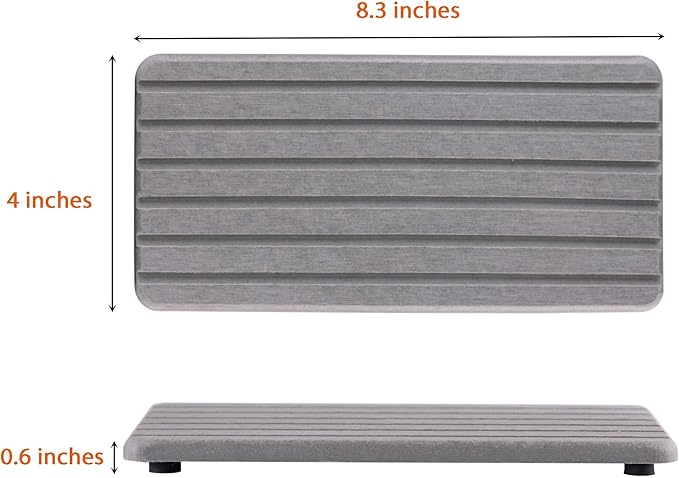 NiuYichee 2 PCS Water Absorbent diatomite Coasters, 8.3" x 4" Water Absorbing - Image 7
