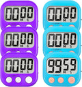 6 Pack Digital Kitchen Timer Small Classroom Timers by VOULOIR
