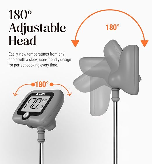 Digital Candy Thermometer with Pot Clip, Instant Read Kitchen Thermometer - Image 8