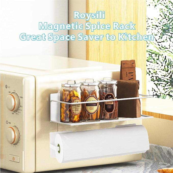Magnetic Spice Rack For Refrigerator, Space Saving Magnetic Shelf For Fridge - Image 6