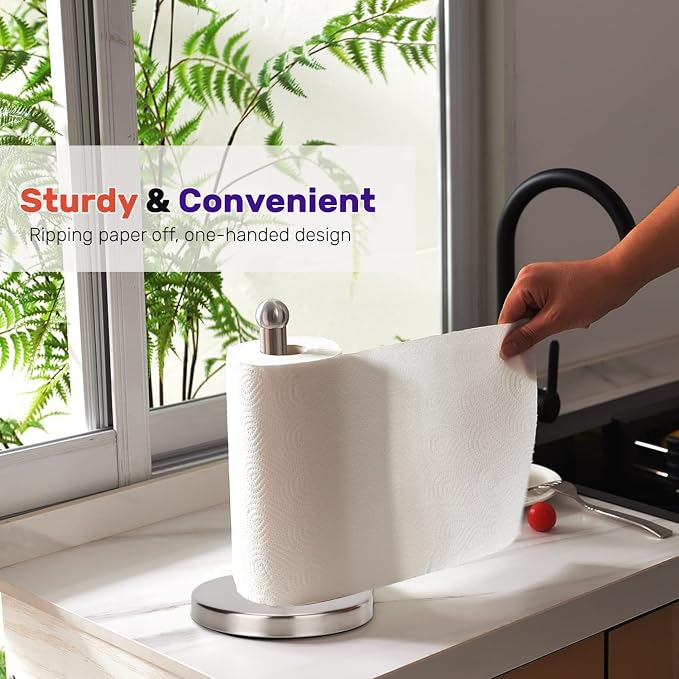 Heavy Weighted Towel Holder, Easy One-Handed Design - Image 2