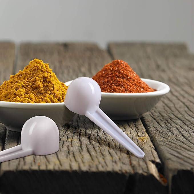 Patelai 30 Pack 15ml/15cc Plastic Tablespoon White Measuring Spoons Long Handle - Image 6