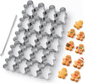 AIERSA Mini Gingerbread Cookie Cutter, Small Christmas Cookie Cutters, 1 Inch by AIERSA