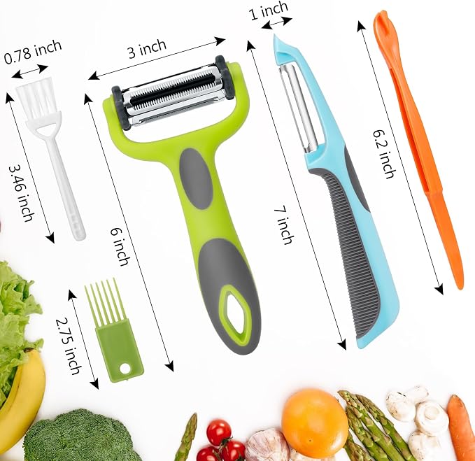 Senbowe Julienne Peeler, Potato Vegetable Peeler - Image 7