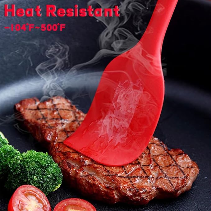 8 Pieces Silicone Spatulas, 8.3 inch Small Spatulas Non-stick Heat-Resistant - Image 6