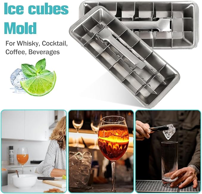 Stainless Steel & Metal Ice Cube Trays - Image 4
