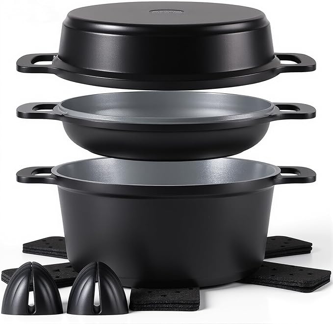Ammeloo 8-Piece Ceramic Nonstick Cooking Pot Set by Unknown