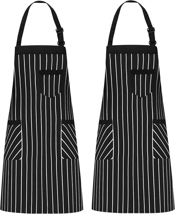 NLUS 2 Pack Cooking Aprons for Women by NLUS