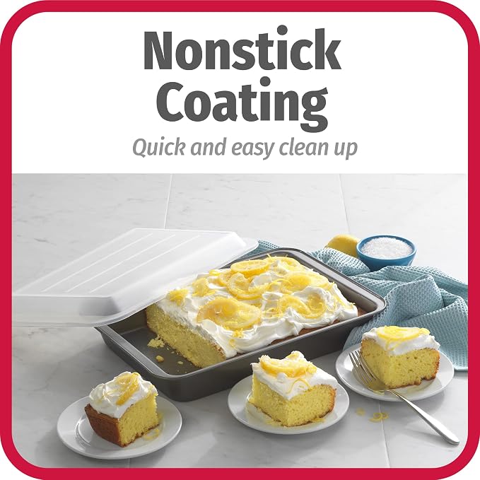 GoodCook Set of 2 Nonstick Steel 13" x 9" Cake Baking Pans - Image 3