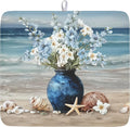 Summer Beach Dish Drying Mat for Kitchen Counter Nautical Coastal Blue Ocean by Unknown