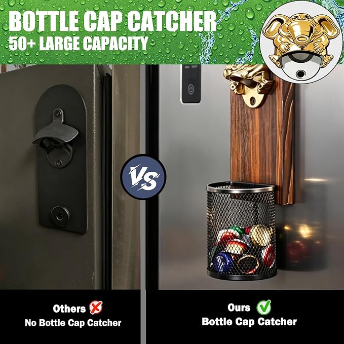 Beer Magnetic Bottle Opener Wall Mounted - Image 3