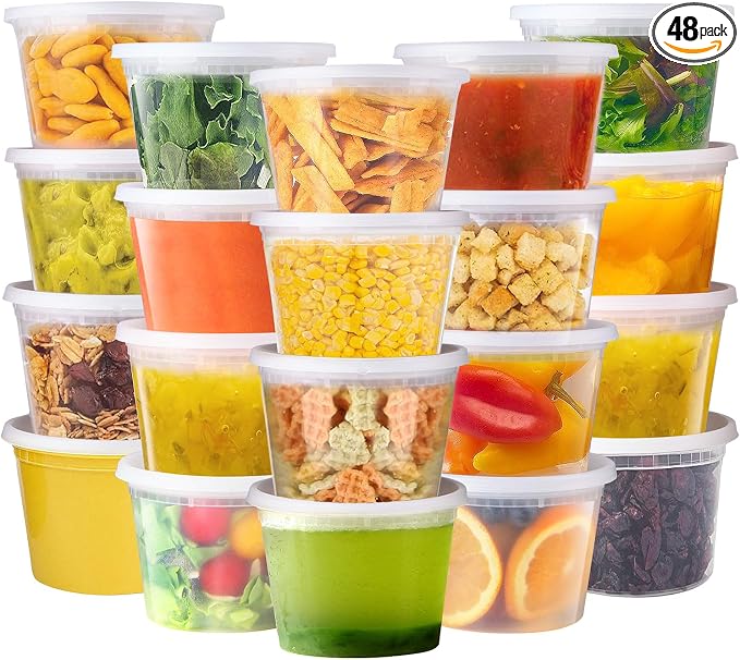 WGCC Deli Containers with Lids 16 oz by WGCC